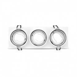 https://design-led.fr/ Support de spot rond triple blanc Orientable 258x93 mm 25,40&nbsp;€ 25,40&nbsp;€ 77170