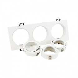 https://design-led.fr/ Support de spot rond triple blanc Orientable 258x93 mm 25,40&nbsp;€ 25,40&nbsp;€ 77170