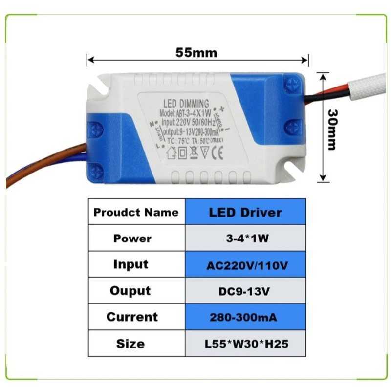 https://design-led.fr/ Driver LED dimmable 3-4W x 1w 280-300mA 9-13VDC 4,30&nbsp;€ 4,30&nbsp;€ 2258