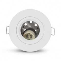 https://design-led.fr/ Support de spot BBC rond blanc fixe & douille automatique GU10 23,50&nbsp;€ 23,50&nbsp;€ 77181