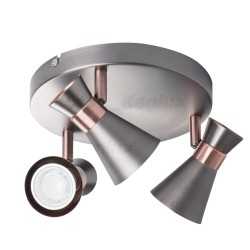 https://design-led.fr/ Luminaire mural et plafonnier MILENO argent / cuivre 3xGU10 43,00&nbsp;€ 43,00&nbsp;€ 29113