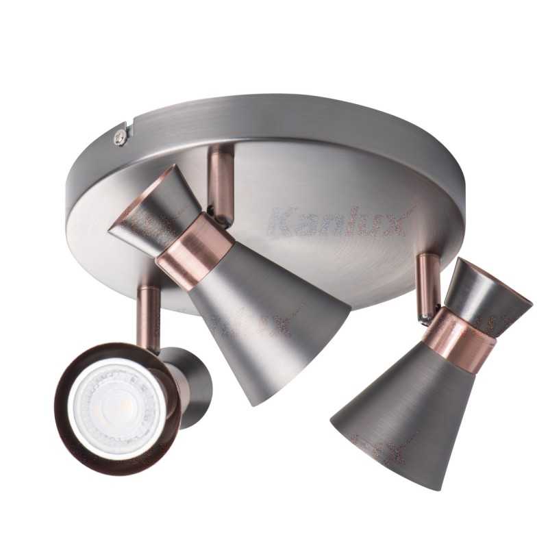 https://design-led.fr/ Luminaire mural et plafonnier MILENO argent / cuivre 3xGU10 43,00&nbsp;€ 43,00&nbsp;€ 29113