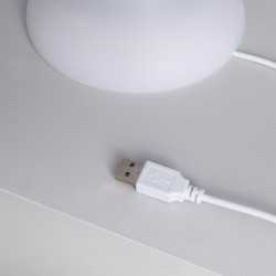 https://design-led.fr/ Lampe à Poser LED Extérieure Portative Uyoga RGBW avec Haut-Parleur Bluetooth et Batterie Rechargeable...