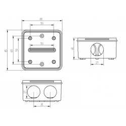 https://design-led.fr/ Boîte de Dérivation Étanche 85x85x45 mm 2,60&nbsp;€ 2,60&nbsp;€ CS69
