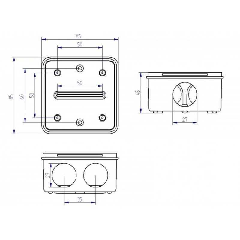 https://design-led.fr/ Boîte de Dérivation Étanche 85x85x45 mm 2,60&nbsp;€ 2,60&nbsp;€ CS69