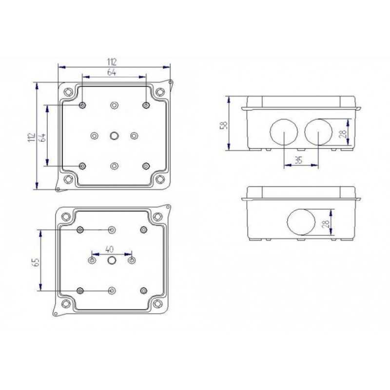 https://design-led.fr/ Boîte de Dérivation Étanche 113x113x60 mm 4,20&nbsp;€ 4,20&nbsp;€ CS57