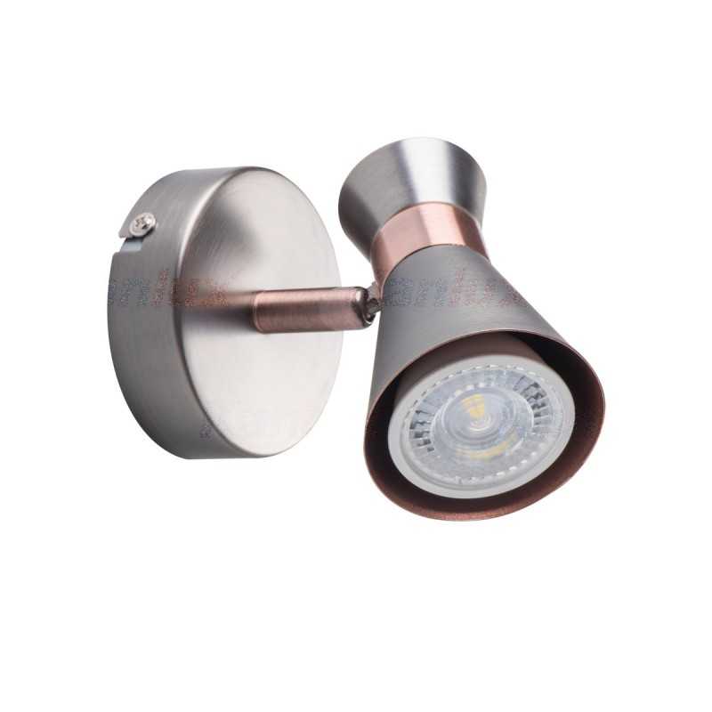 https://design-led.fr/ Luminaire mural ou plafonnier MILENO argent / cuivre 1xGU10 15,60&nbsp;€ 15,60&nbsp;€ 29111