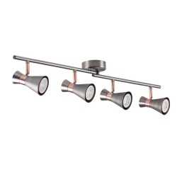 https://design-led.fr/ Luminaire mural et plafonnier MILENO argent / cuivre 4xGU10 61,00&nbsp;€ 61,00&nbsp;€ 29119