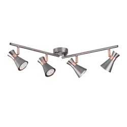 https://design-led.fr/ Luminaire mural et plafonnier MILENO argent / cuivre 4xGU10 61,00&nbsp;€ 61,00&nbsp;€ 29119