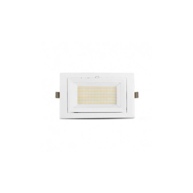 https://design-led.fr/ Spot LED Rectangulaire STELLA Inclinable avec Alimentation Electronique 32/38W CCT GARANTIE 5 ANS 126...