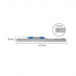 https://design-led.fr/ Linéaire LED encastrable LINEO Prismatique 600mm 24W 4000K 75,40&nbsp;€ 75,40&nbsp;€ 75755