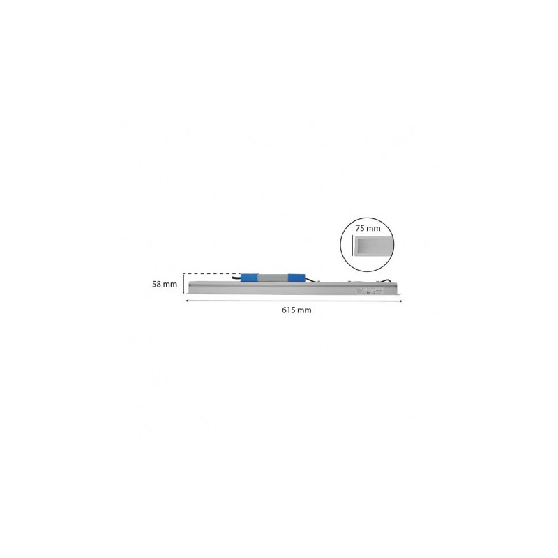 https://design-led.fr/ Linéaire LED encastrable LINEO Prismatique 600mm 24W 4000K 75,40&nbsp;€ 75,40&nbsp;€ 75755