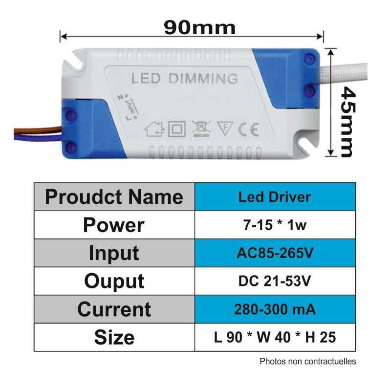 https://design-led.fr/ Driver LED 7-15W x 1w 280-300mA 21-53V 9,00&nbsp;€ 9,00&nbsp;€ 2267