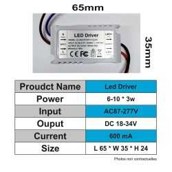 https://design-led.fr/ Driver LED 6-10W *3 - 600 mA 18-34 VDC 16,60&nbsp;€ 16,60&nbsp;€ C1160