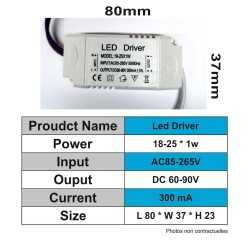 https://design-led.fr/ Driver LED 18-25W * 1w - 300 mA 60-90 VDC 8,70&nbsp;€ 8,70&nbsp;€ A2023
