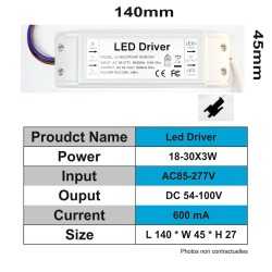 https://design-led.fr/ Driver LED 18-30W x 3w 600mA 54-100VDC 37,40&nbsp;€ 37,40&nbsp;€ C1158