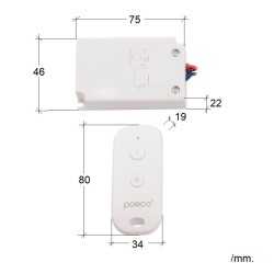 https://design-led.fr/ Interrupteur Simple avec Contrôle Télécommande RF - 30m 27,30&nbsp;€ 27,30&nbsp;€ P01040