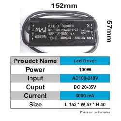 https://design-led.fr/ Driver LED IP67 100W 3000mA 20-35V DC 51,70&nbsp;€ 51,70&nbsp;€ A2006