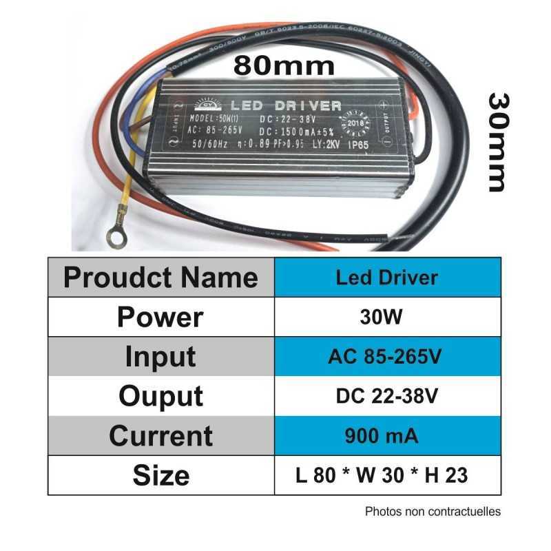 https://design-led.fr/ Driver LED IP67 30W 900mA 22-38V DC 16,80&nbsp;€ 16,80&nbsp;€ A2003