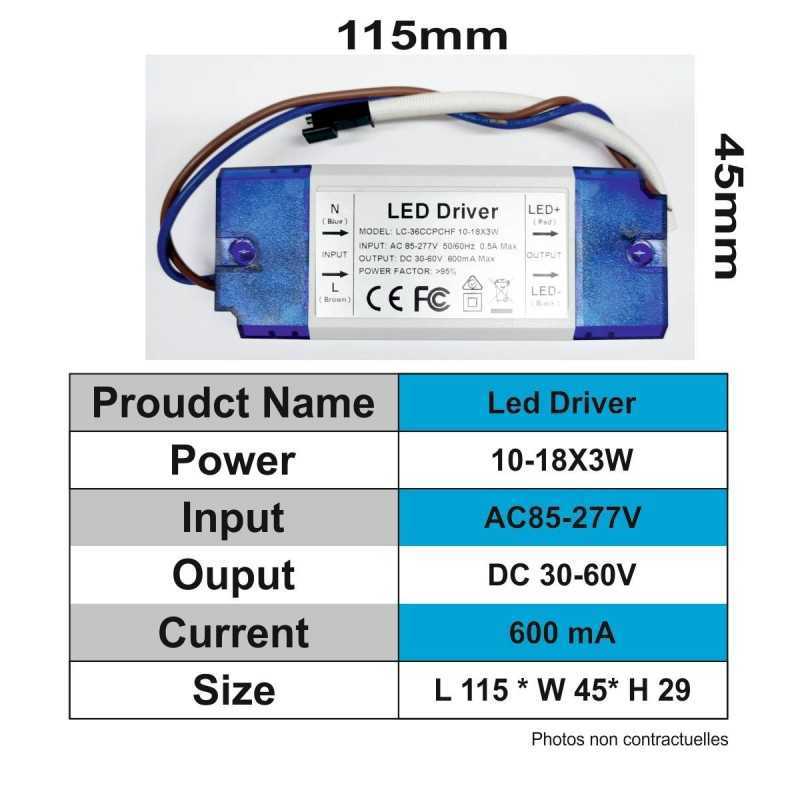 https://design-led.fr/ Driver LED 0-18W * 3 - 30-60 VDC / 600 mA DC 29,70&nbsp;€ 29,70&nbsp;€ C1159