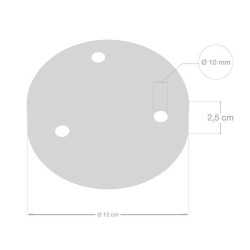 https://design-led.fr/ Kit rosace métallique cylindrique à 3 trous Ø 120 noir 7,20&nbsp;€ 7,20&nbsp;€ KRM573FVN