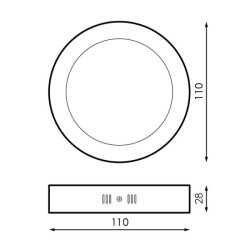 https://design-led.fr/ Plafonnier LED Saillie Rond Ø110 6w 4500k 7,60&nbsp;€ 7,60&nbsp;€ LM5290