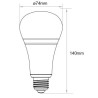https://design-led.fr/ Ampoule LED RGB&CCT 12W E27 pilotable 38,00&nbsp;€ 38,00&nbsp;€ FUT105
