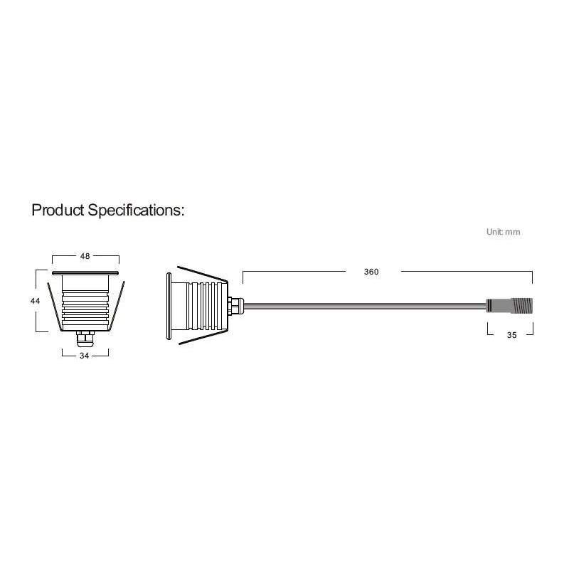 https://design-led.fr/ Spot Led encastrable inox 3W 24V 6000K 36,00&nbsp;€ 36,00&nbsp;€ A2561
