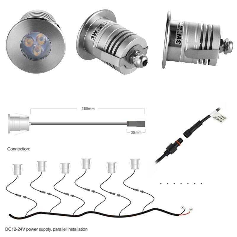 https://design-led.fr/ Spot Led encastrable inox 3W 24V 6000K 36,00&nbsp;€ 36,00&nbsp;€ A2561