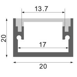 https://design-led.fr/ Profilé Aluminium Fat - 2 Mètres 23,00&nbsp;€ 23,00&nbsp;€ LM3815