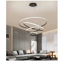 https://design-led.fr/ Lampe Suspendue Tringhs noir 4 anneaux120w CTT dimmable par télécommande 346,32&nbsp;€ 346,32&nbsp;€ A2587