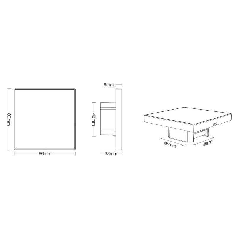 https://design-led.fr/ Contrôleur mural Tactile pour LED CCT 4 zones 240V 26,90&nbsp;€ 26,90&nbsp;€ FUTT2