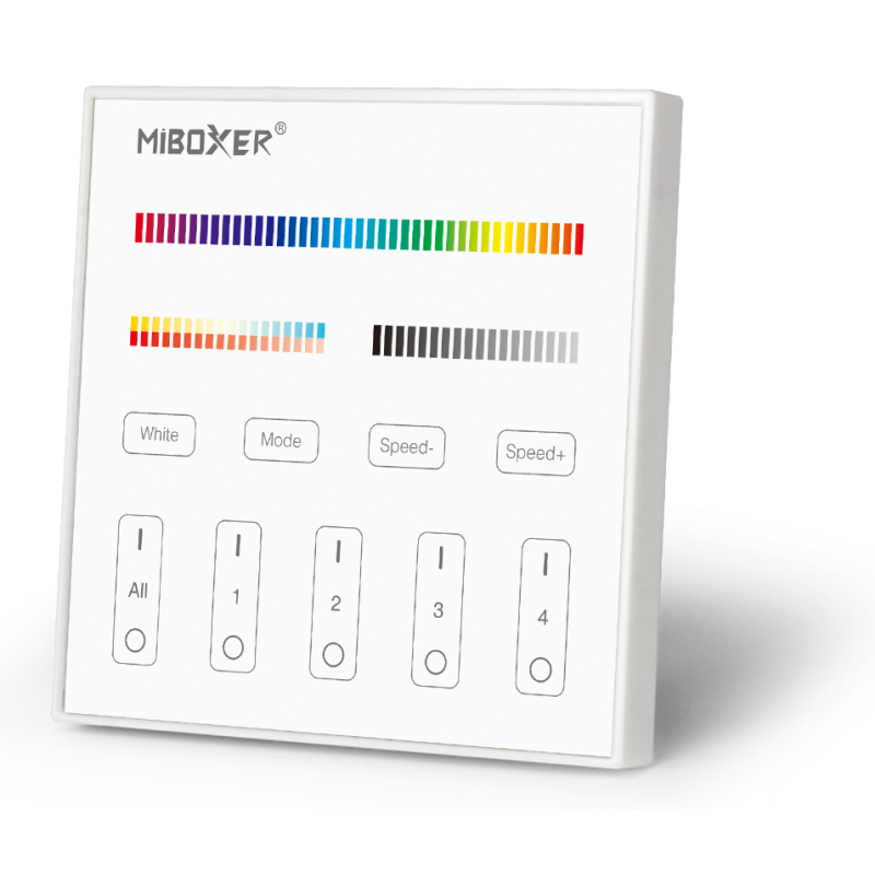 https://design-led.fr/ Contrôleur mural Tactile pour LED RGB&CCT 4 zones 240V 26,90&nbsp;€ 26,90&nbsp;€ FUTT4