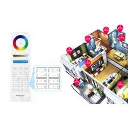 https://design-led.fr/ Télécommande Radio Fréquence RGB&CCT 8 zones 21,60&nbsp;€ 21,60&nbsp;€ FUT089