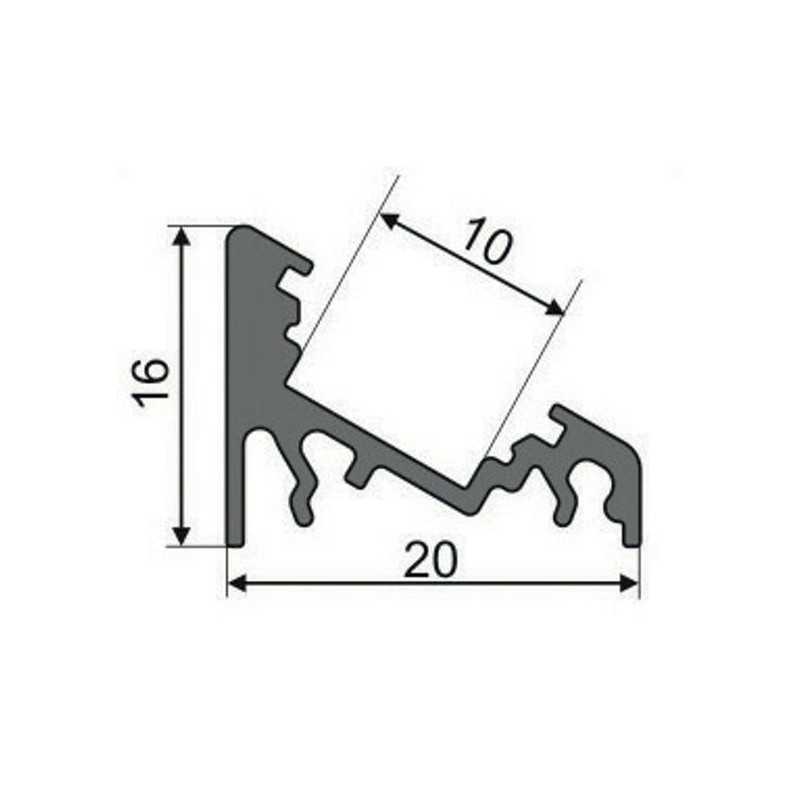 https://design-led.fr/ Profilé aluminium anodisé 2M pour ruban led angle 30/60 30,20&nbsp;€ 30,20&nbsp;€ 9827