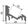 https://design-led.fr/ Profilé aluminium anodisé 2M pour ruban led angle 30/60 30,20&nbsp;€ 30,20&nbsp;€ 9827