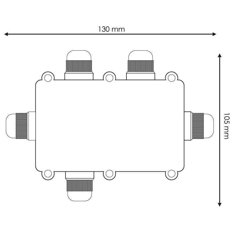 https://design-led.fr/ Boite de dérivation étanche 5 entrées IP68 12,60&nbsp;€ 12,60&nbsp;€ LM2194