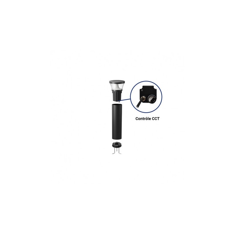 https://design-led.fr/ Potelet LED FUSAIN 25W CCT Noir 475mm GARANTIE 5 ANS IP66 350,00&nbsp;€ 350,00&nbsp;€ 100342
