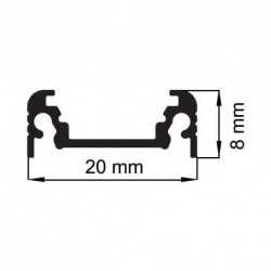https://design-led.fr/ Profilé aluminium anodisé 2M pour ruban led plat 21,30&nbsp;€ 21,30&nbsp;€ 9831