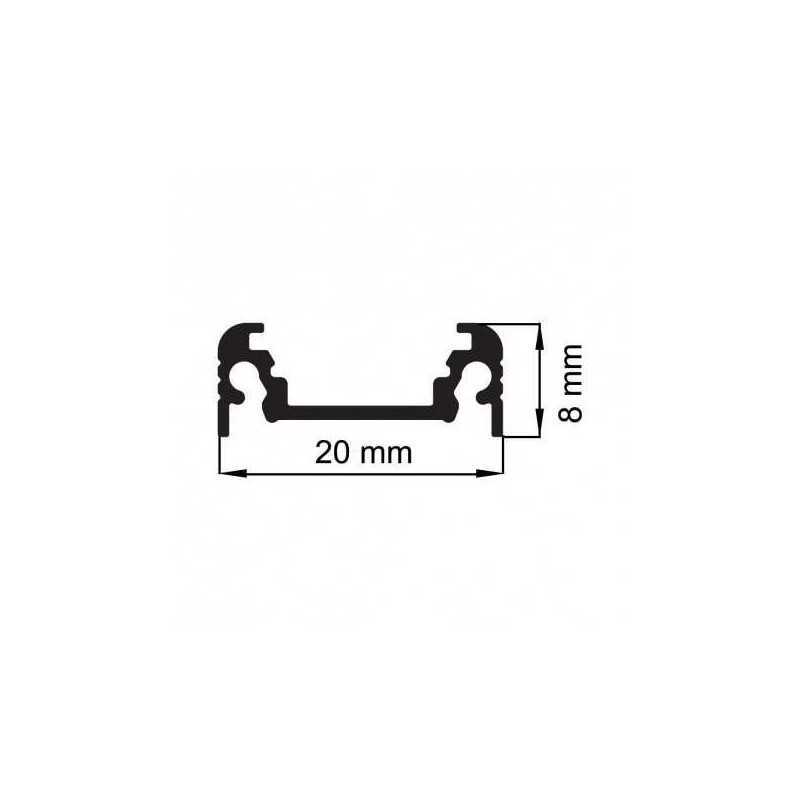 https://design-led.fr/ Profilé aluminium anodisé 2M pour ruban led plat 21,30&nbsp;€ 21,30&nbsp;€ 9831