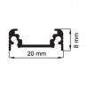 https://design-led.fr/ Profilé aluminium anodisé 2M pour ruban led plat 21,30&nbsp;€ 21,30&nbsp;€ 9831