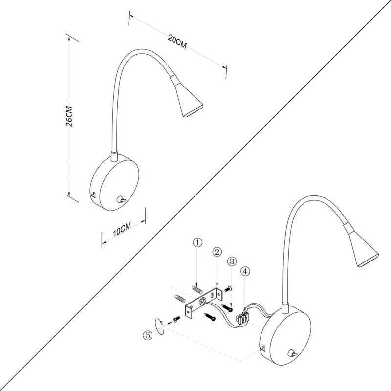 https://design-led.fr/ Lampe Murale LED Métal Koiné 3W avec Interrupteur 3000K 44,50&nbsp;€ 44,50&nbsp;€ C76588