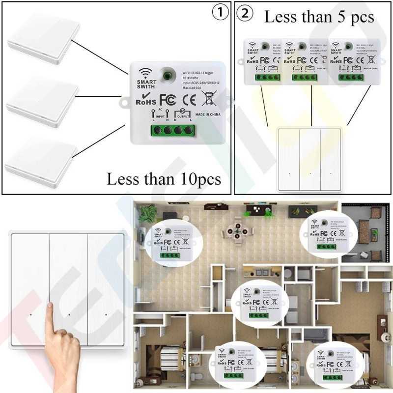 https://design-led.fr/ Smart switch sans fil, wi-fi, RF pour télécommande et application Tuya 23,70&nbsp;€ 23,70&nbsp;€ A2592