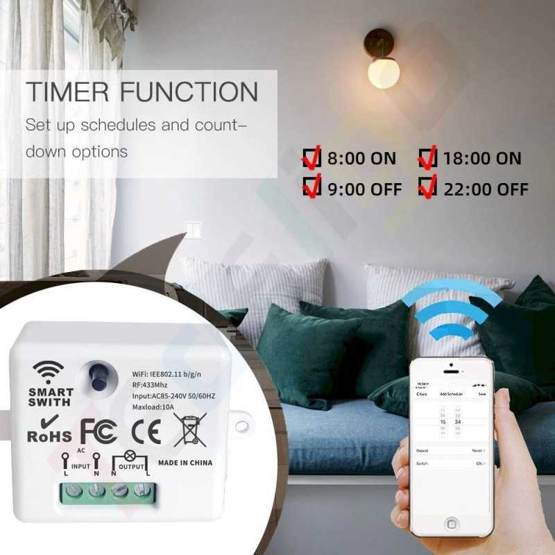 https://design-led.fr/ Smart switch sans fil, wi-fi, RF pour télécommande et application Tuya 23,70&nbsp;€ 23,70&nbsp;€ A2592