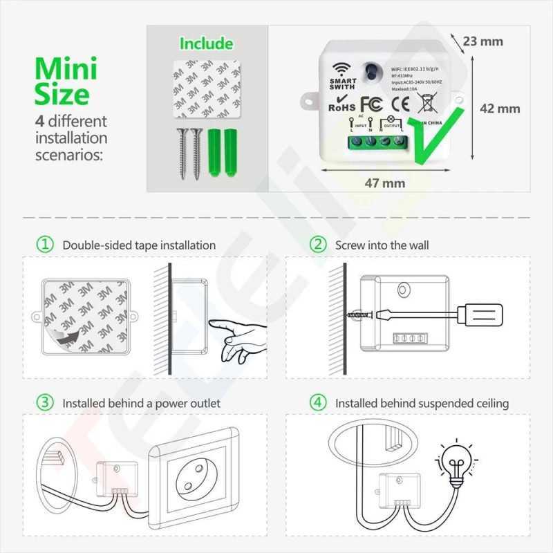 https://design-led.fr/ Interrupteur 2 voies pour smart switch 11,80&nbsp;€ 11,80&nbsp;€ A2595