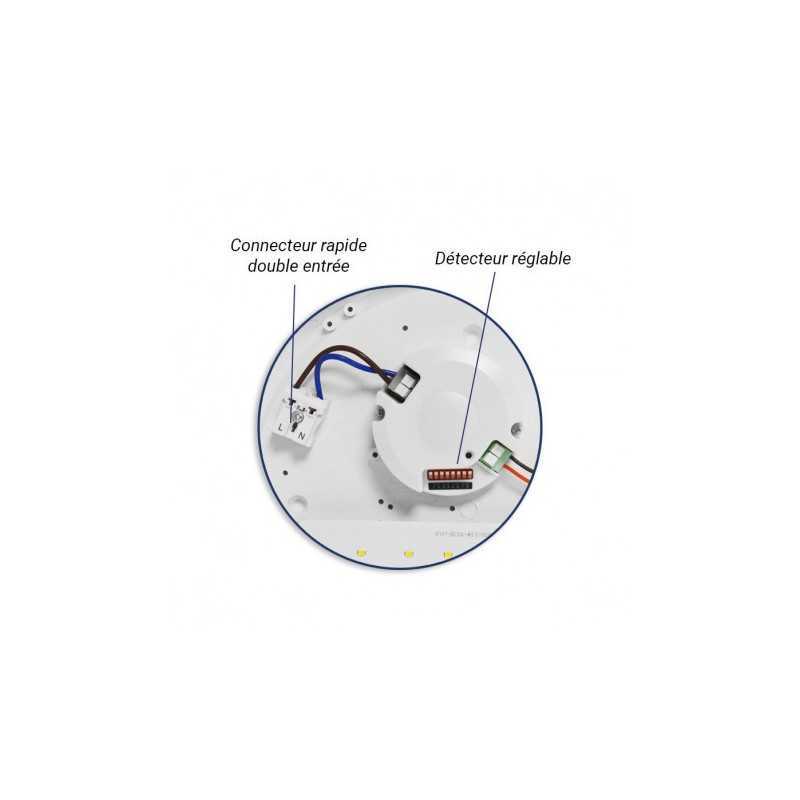 https://design-led.fr/ Plafonnier CASA ASYM LED Ø300 mm 18w 4000k Détecteur RF préavis d'extinction 81,30&nbsp;€ 81,30&nbsp;€ 100255