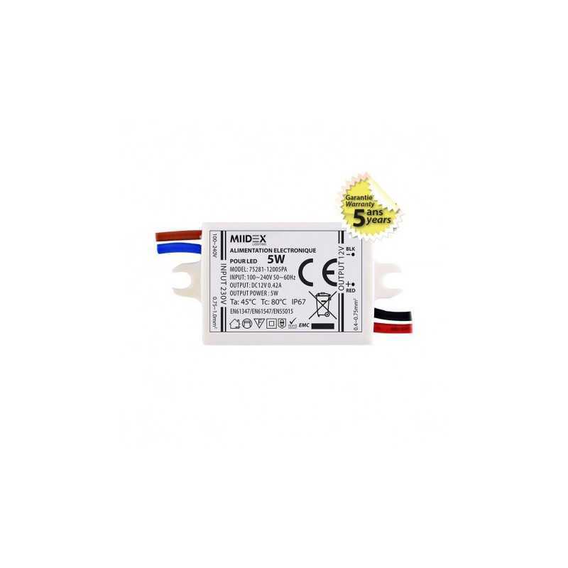 https://design-led.fr/ Alimentation pour LED 5W 12V DC 13,00&nbsp;€ 13,00&nbsp;€ 75281