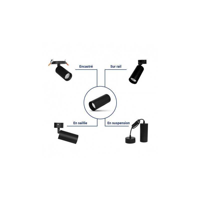 https://design-led.fr/ Spot LED Noir IRC90 30W 3000K MODULAR 95,50&nbsp;€ 95,50&nbsp;€ 100214