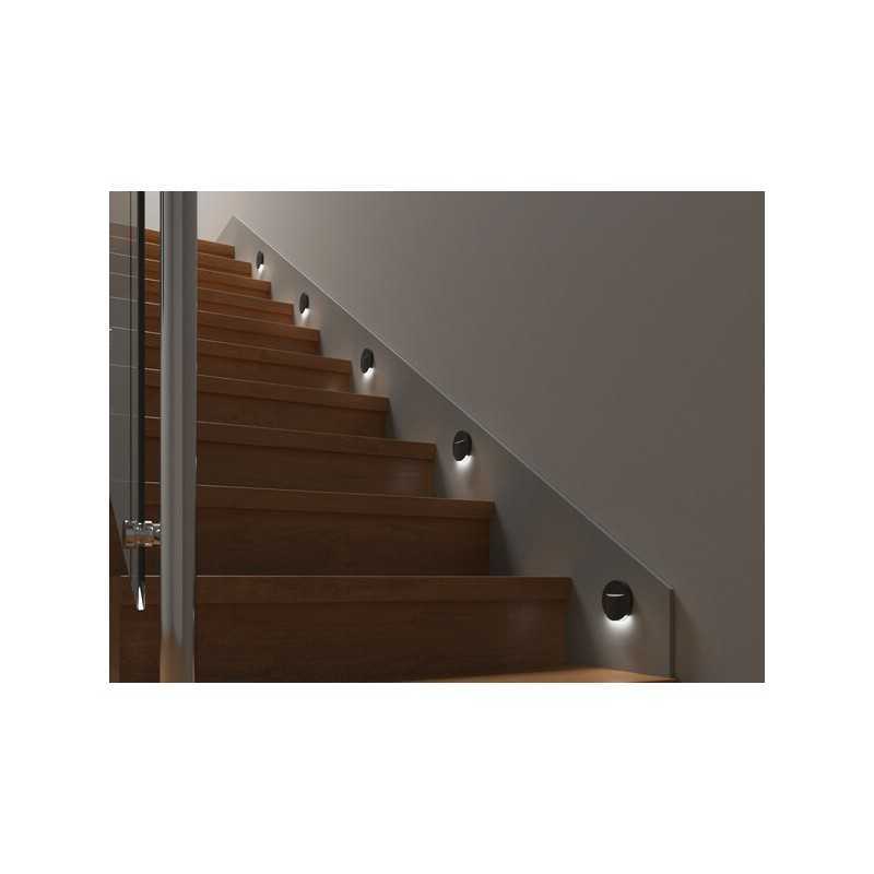 https://design-led.fr/ Luminaire LED pour marches escalier ERINUS-LED R noir 0.8W 12V 3000K 7,90&nbsp;€ 7,90&nbsp;€ 33334