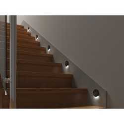 https://design-led.fr/ Luminaire LED pour marches escalier ERINUS-LED R noir 0.8W 12V 4000K 7,90&nbsp;€ 7,90&nbsp;€ 33335